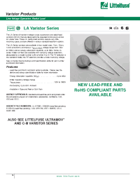 Datasheet V320LA40B производства Littelfuse